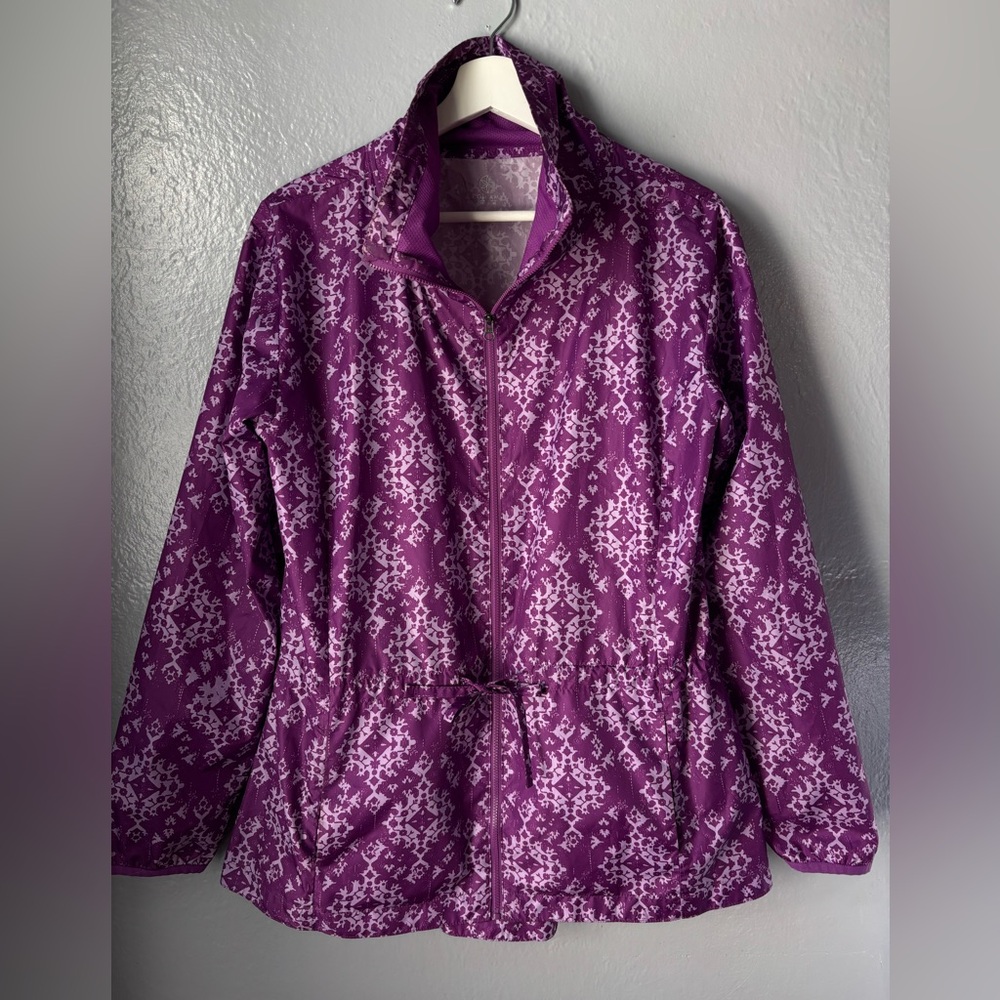 Women's Gaiam Studio to Street Aura‎ Jacket. Size Medium. Lightweight. Zip.